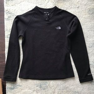North Face black Fleece shirt